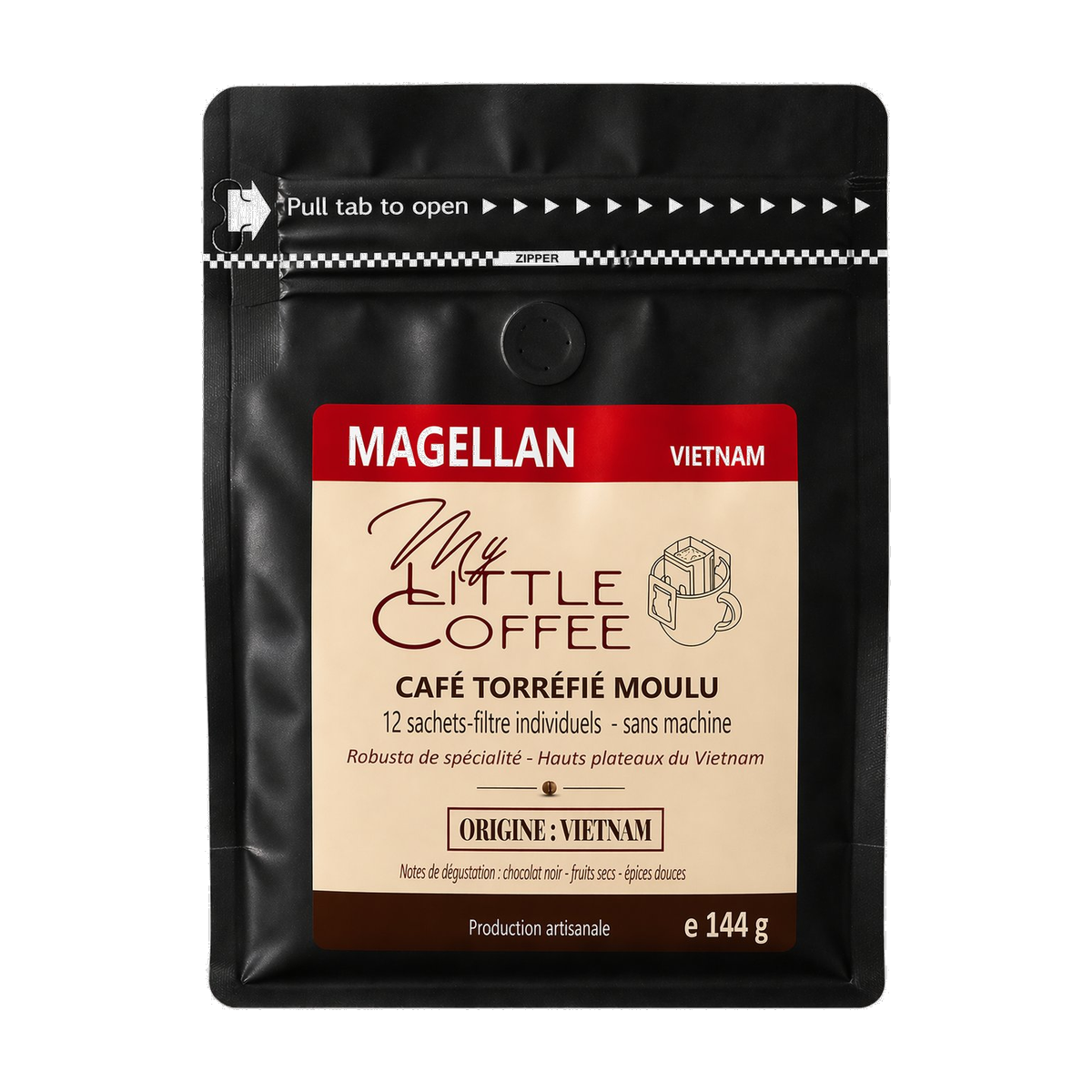 Magellan — Café drip bag Robusta de spécialité Vietnam